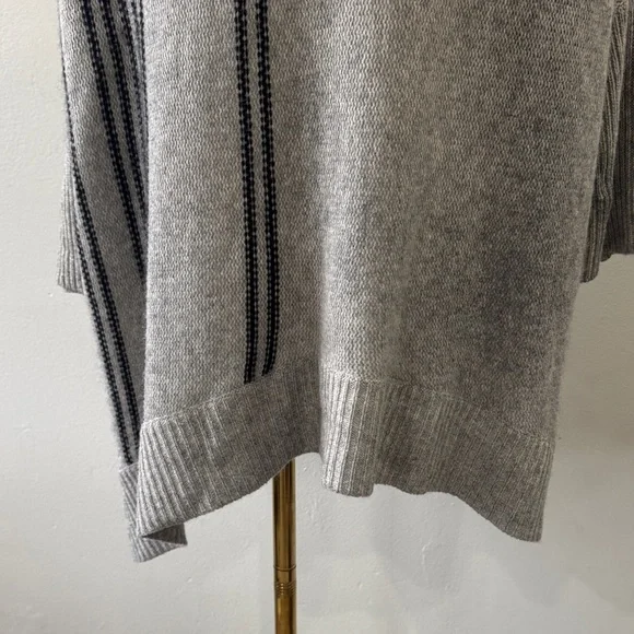 360Cashmere Gray 100% Cashmere Cowl Neck Oversized Sweater – Size XS